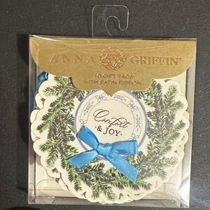 Anna Griffin Christmas gift bags with satin ribbon set of 10